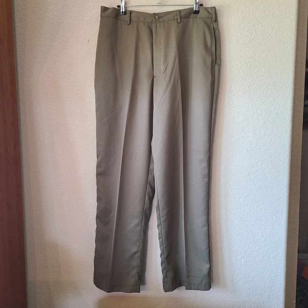 Tommy Hilfiger Pants‎ Mens 36X32 Green Chino Traveler Tommy Micro Tech Casual